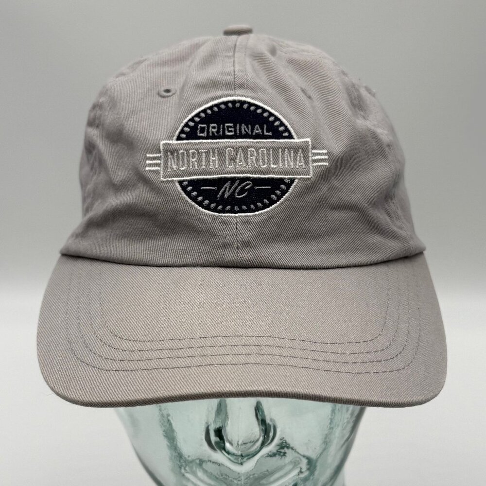 Paramount Apparel North Carolina NC Hat Gray Strapback Adjustable Cap OSFA OS